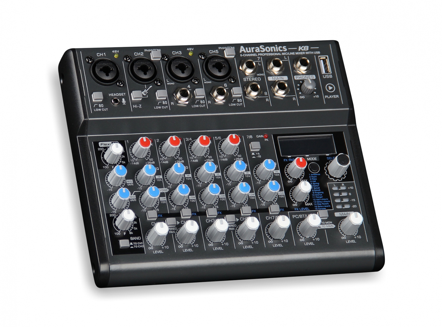 AuraSonics K8 компактный микшерный пульт в Новокузнецке
