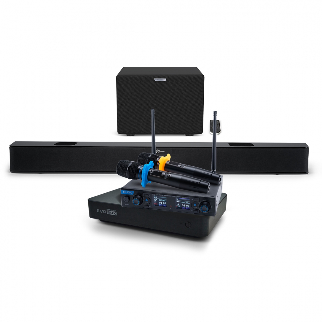 Hi-End караоке-система EVOBOX Premium + EvoSoundBar (саундбар с караоке) в Новокузнецке