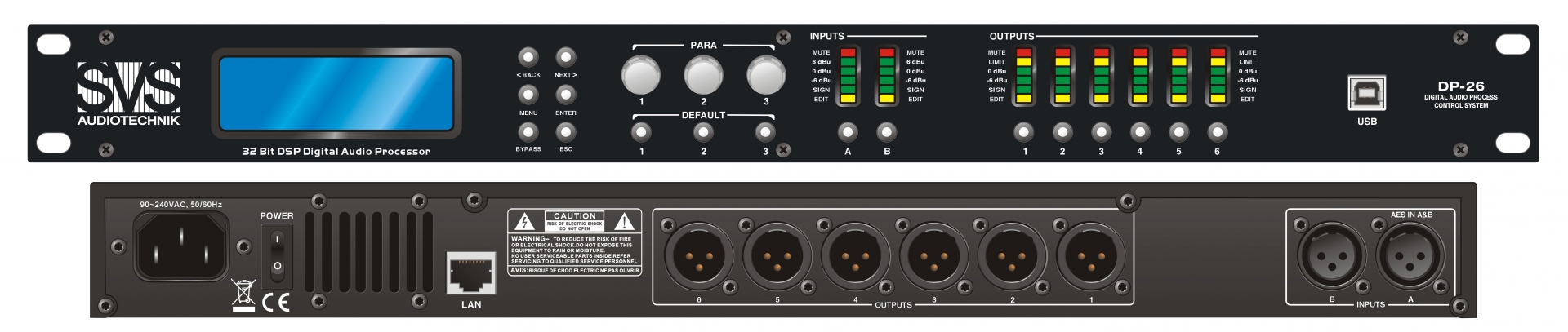 SVS Audiotechnik DP-26 Цифровой процессор: 2 входа 6 выходов в Новокузнецке