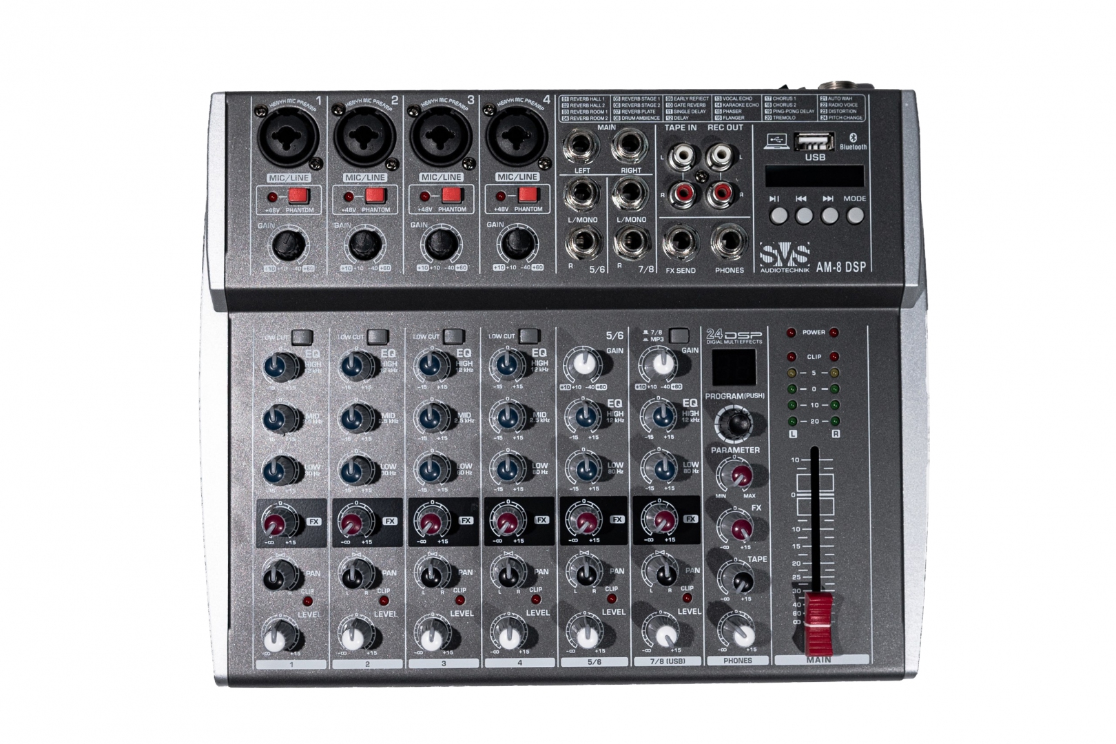 SVS Audiotechnik mixers AM-8 DSP Микшерный пульт аналоговый, 8-канальный в Новокузнецке