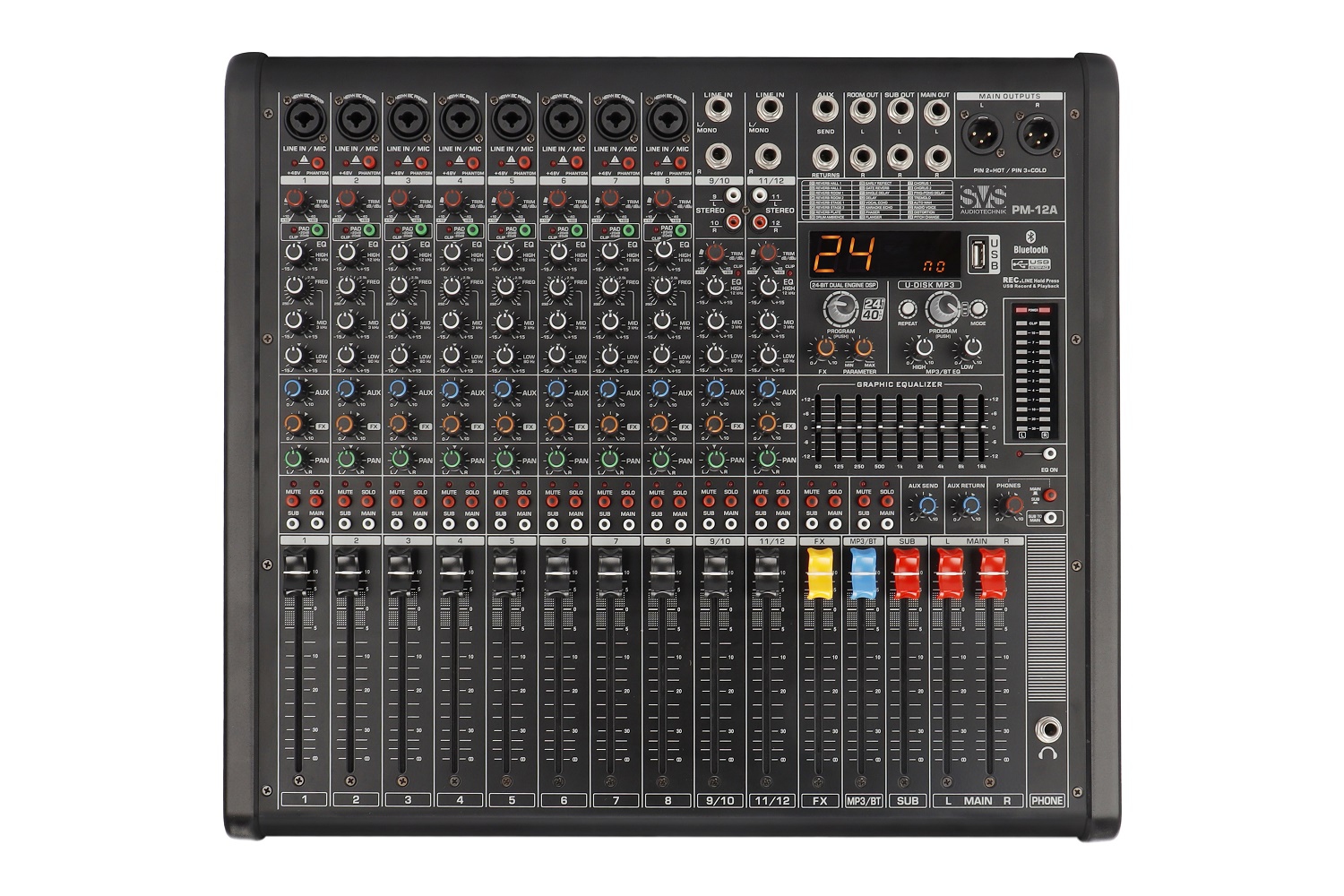 SVS Audiotechnik mixers PM-12A Активный аналоговый микшерный пульт, 12-канальный в Новокузнецке